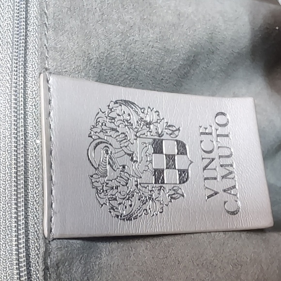 Vince Camuto Genuine Snake Embossed Leather Purple/Black   Emely Tote Bag. - Picture 9 of 15